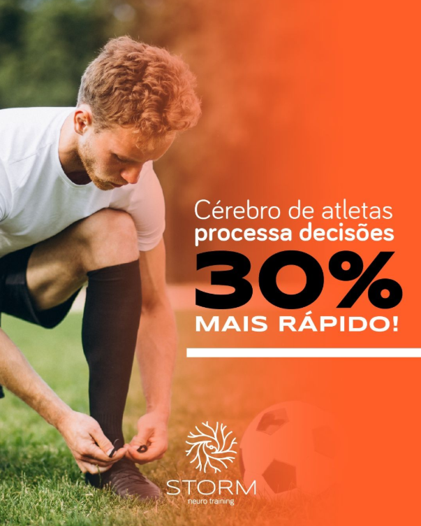 Cérebro de atletas processa decisões 30% mais rápido!